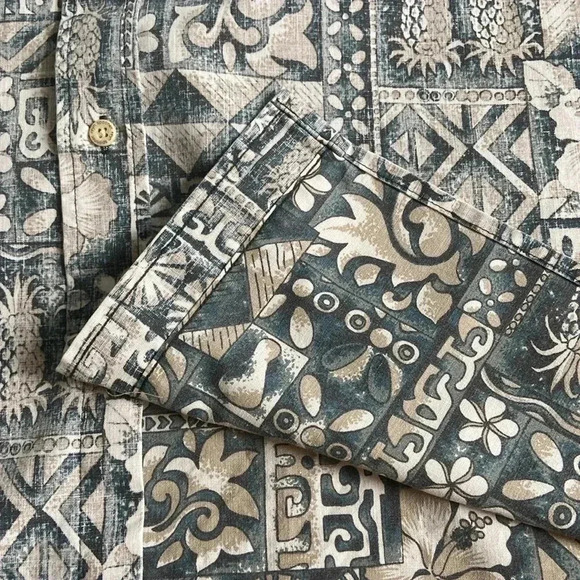 🎉HOST PICK 🎉*VINTAGE*  Alfred Shaheen by Reyn Spooner | Short Sleeve Shirt - Picture 6 of 6